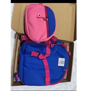 Toddler‎ Backpack with Mini Bag - Blue & Pink